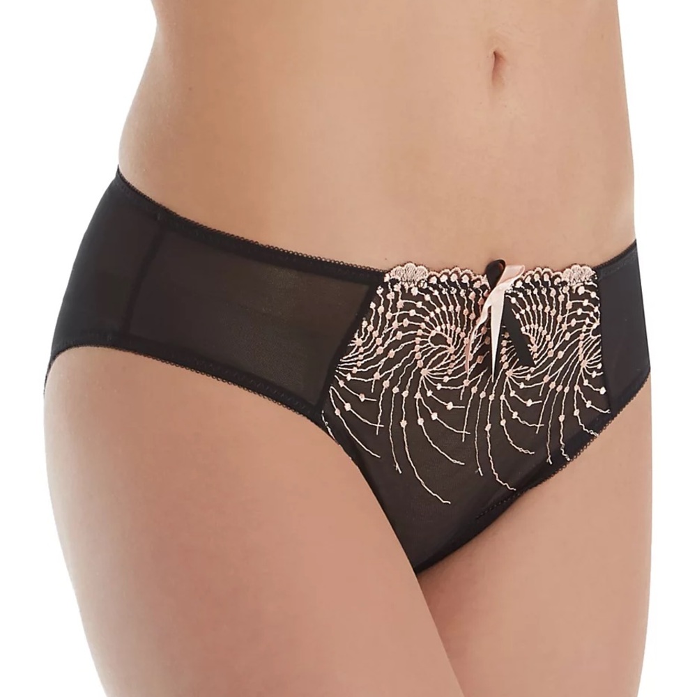 Nicole Bikini Panty - Black and Gold